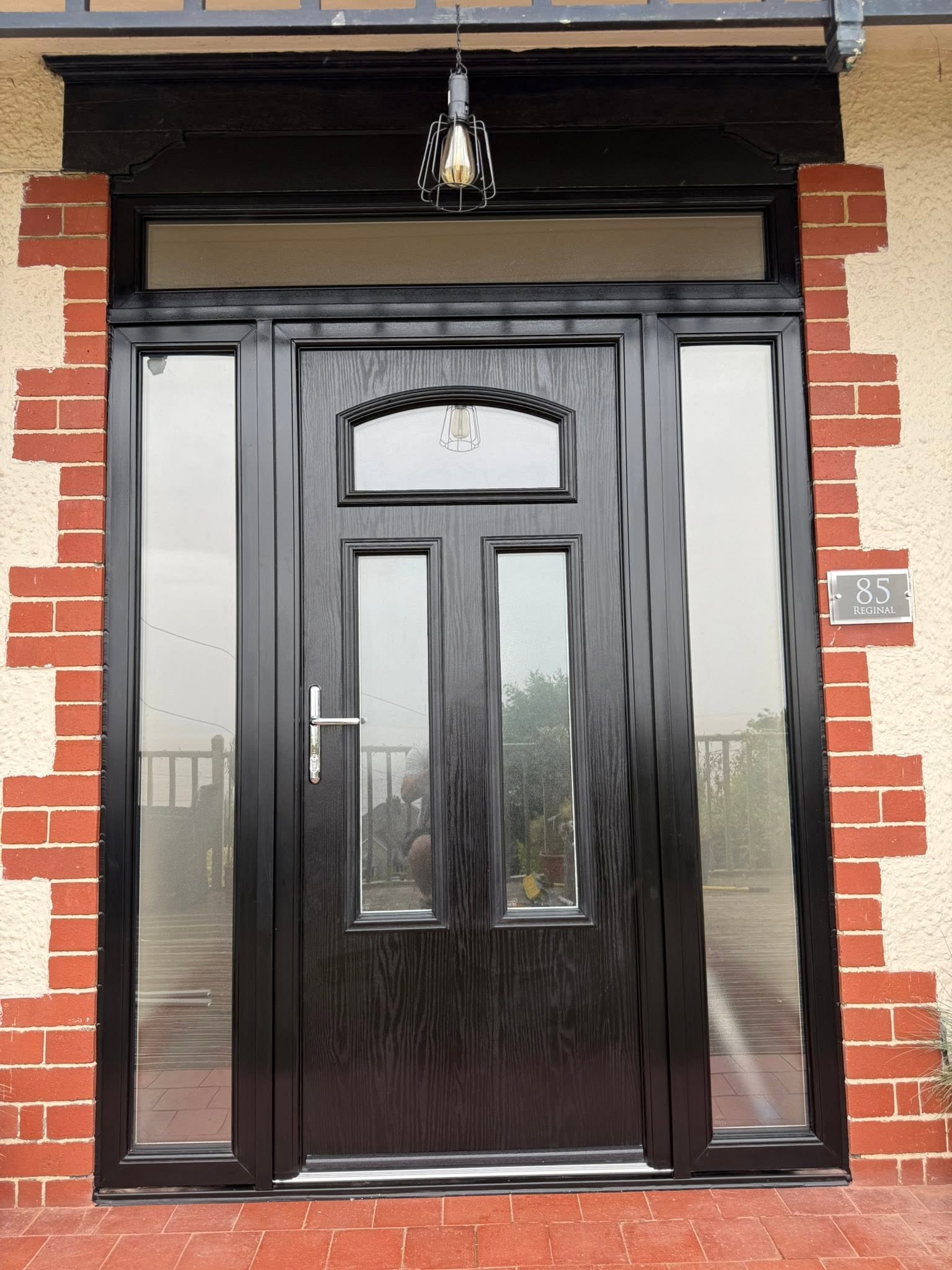 Doorway after installation work